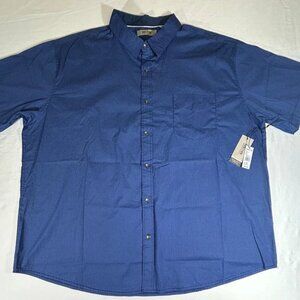 Kenneth Cole Men's Dress Shirt Blue Stretch Collar Size 4XL NWT